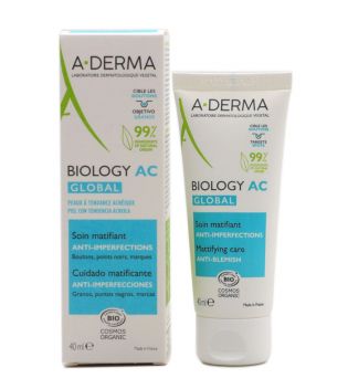 A-Derma - *Biology AC* - Crème visage matifiante anti-imperfections Global