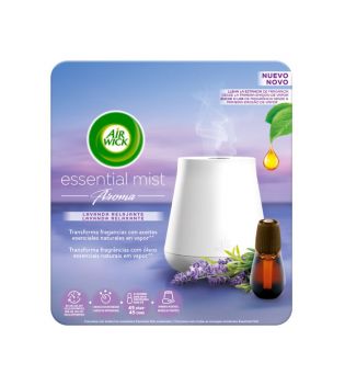 Air Wick - Désodorisant électrique portable Essential Mist + Recharge - Lavande relaxante
