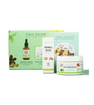 Alma Secret - Coffret cadeau sérum capillaire Botanical Rescue + masque Curly Superglow