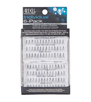 Ardell - Pack de faux cils individuels Duralash - Knot-free Naturals: Long Black