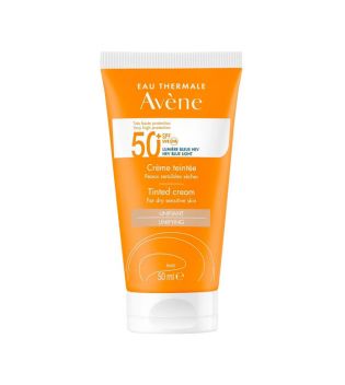 Avène - Crème Solaire Teintée SPF50 + - Peaux Sèches Sensibles