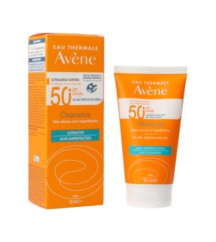 Avène - Crème solaire matifiante SPF50 + Cleanance - Peaux à tendance acnéique