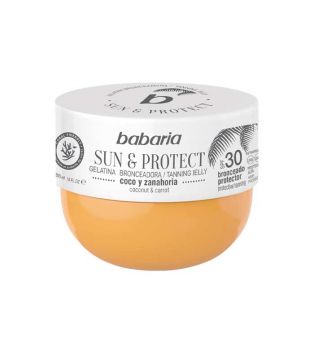 Babaria - Gélatine bronzante Sun & Protect SPF30 - Noix de coco et carotte