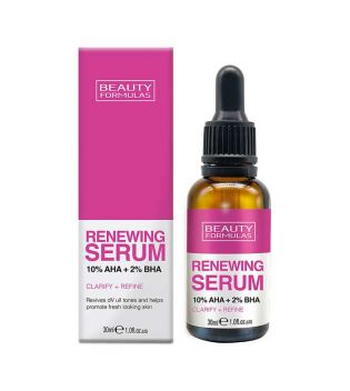 Beauty Formulas - Sérum 10% AHA et 2% BA Renewing