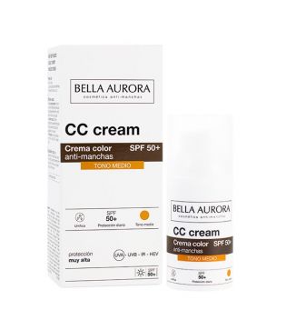 Bella Aurora - CC Cream anti-taches SPF50+ - Teint Moyen