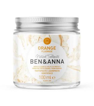 Ben & Anna - Dentifrice crème naturelle au fluorure - Orange