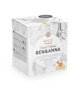 Ben & Anna - Dentifrice crème naturelle au fluorure - Blanc