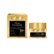 Bielenda - *Golden Ceramides* - Crème visage anti-rides liftante et régénérante jour et nuit - Plus de 50 ans