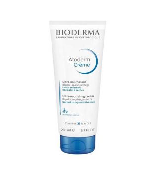 Bioderma - Crème ultra-hydratante corps et visage Atoderm Crème 200 ml - Peaux sensibles normales à sèches