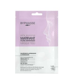 Byphasse - Masque visage Skin Booster - Matifiant et minimisant les pores