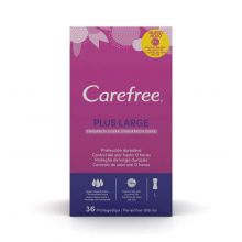 Carefree - protège-slips parfum doux Plus Large - 36 unités