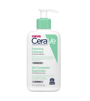 Cerave - Gel nettoyant moussant pour peaux normales à grasses - 236ml