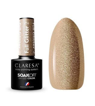 Claresa - Vernis à ongles semi-permanent Soak off - 02: Full Glitter