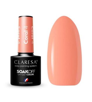 Claresa - Vernis à ongles semi-permanent Soak off - 04: Coral