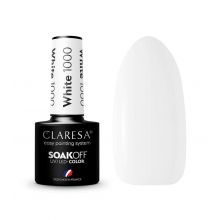 Claresa - Vernis à ongles semi-permanent Soak off - 1000: White