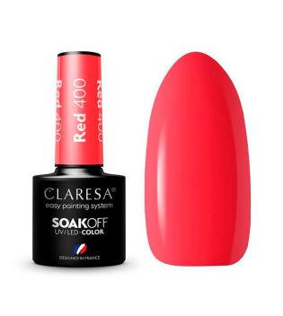 Claresa - Vernis à ongles semi-permanent Soak off - 400: Red