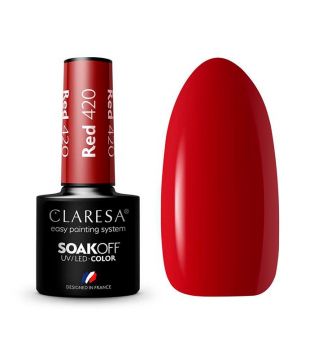 Claresa - Vernis à ongles semi-permanent Soak off - 420: Red