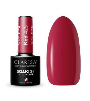 Claresa - Vernis à ongles semi-permanent Soak off - 425: Red