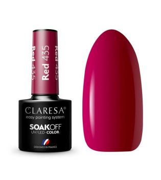 Claresa - Vernis à ongles semi-permanent Soak off - 435: Red