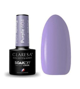 Claresa - Vernis à ongles semi-permanent Soak off - 604: Purple