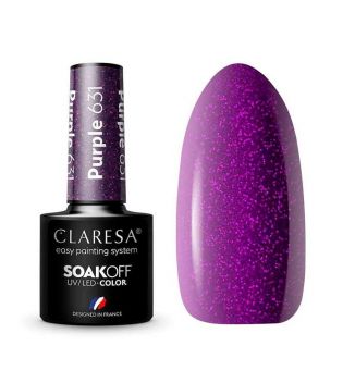 Claresa - Vernis à ongles semi-permanent Soak off - 631: Purple
