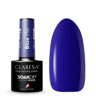 Claresa - Vernis à ongles semi-permanent Soak off - 716: Blue