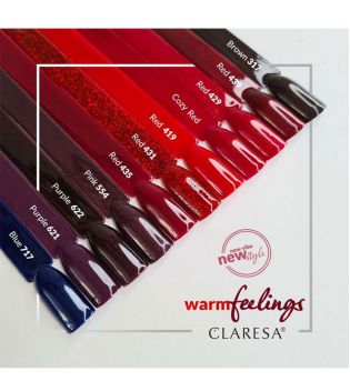 Claresa - Vernis à ongles semi-permanent Soak off - Cozy Red