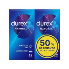 Durex - Préservatifs Naturels - 2 x 12 unités