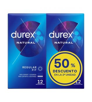 Durex - Préservatifs Naturels - 2 x 12 unités