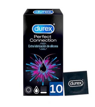 Durex - Préservatifs Perfect Connection Extra Lubrication - 10 unités