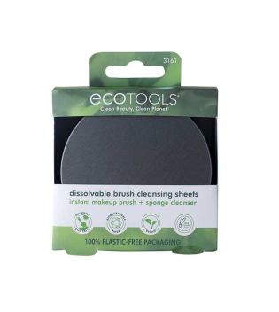 Ecotools - Nettoyant pour pinceaux en feuille soluble Clean Beauty, Clean Planet