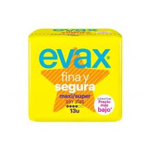 Evax - Maxi / super pads sans ailes Fina y Segura - 13 unités