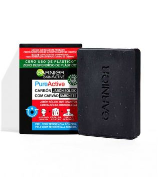Garnier - Savon solide Pure Active au charbon et à l'acide salicylique