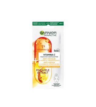Garnier - Masque Tissu Anti-fatigue SkinActive - Vitamine C et ananas
