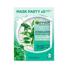 Garnier - Pack de 5 Masque Tissu Hydra Bomb - Peaux mixtes à grasses