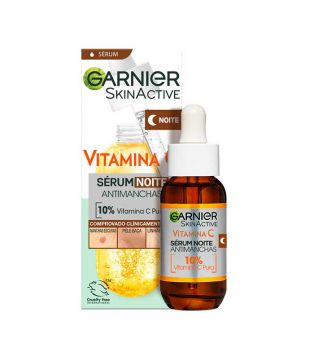 Garnier - *Skin Active* - Sérum de nuit anti-taches 10% vitamine C et acide hyaluronique