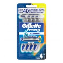Gillette - Lames de rasoir jetables Sensor 3 Comfort