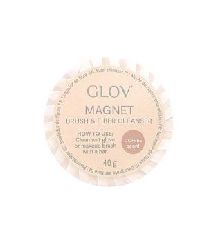 GLOV - Savon solide pour pinceaux et gants Magnet - Coffee