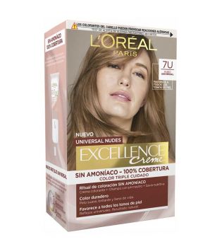 Loreal Paris - Coloration Excellence Creme Universal Nudes - 7U: Universal Blonde