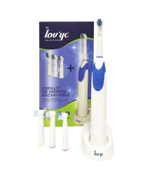 Lovyc Brosse à dents électrique rechargeable + 4 têtes de brosse