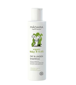 Mádara - *Organic Baby & Kids* - Shampoing pour bébé à l'avoine et à la fleur de tilleul