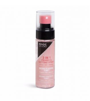 Magic Studio - Spray fixateur maquillage 3-en-1 : préparer, fixer et rafraîchir