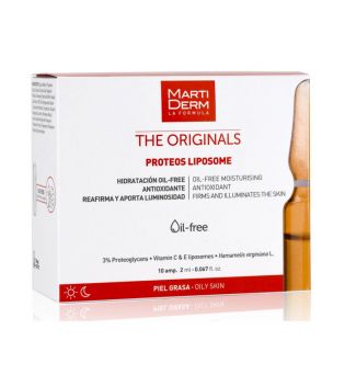 MartiDerm - *The Originals* - Ampoules hydratantes, antioxydantes et raffermissantes Proteos Liposome - 10 unités