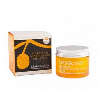 Matarrania - Crème visage hydratante 100% Bio nourrissante - Peau sèche