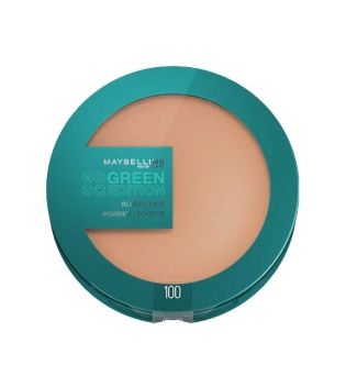 Maybelline - *Green Edition* - Poudre compacte Blurry Skin - 100