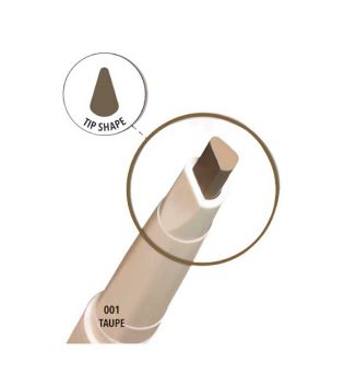 Moira - Crayon Sourcils Automatique Angled Brow - 01: Taupe