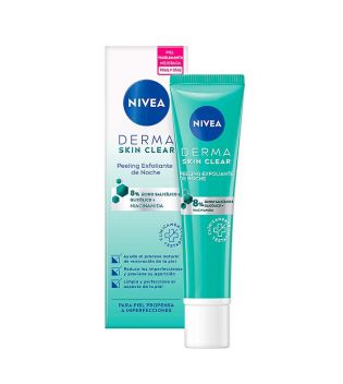Nivea - *Derma Skin Clear* - Peeling exfoliant visage de nuit - Peaux à imperfections