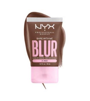 Nyx Professional Makeup - Fond de teint flou Bare With Me Blur Skin Tint - 21: Rich