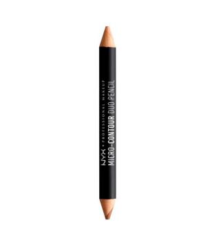 Nyx Professional Makeup - Crayon double micro contour - MCDP03: Medium Deep / Moyen Profond