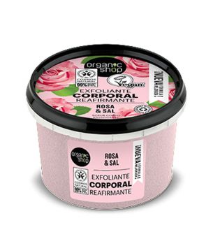 Organic Shop - Gommage Corporel Raffermissant - Rose et Sel Bio